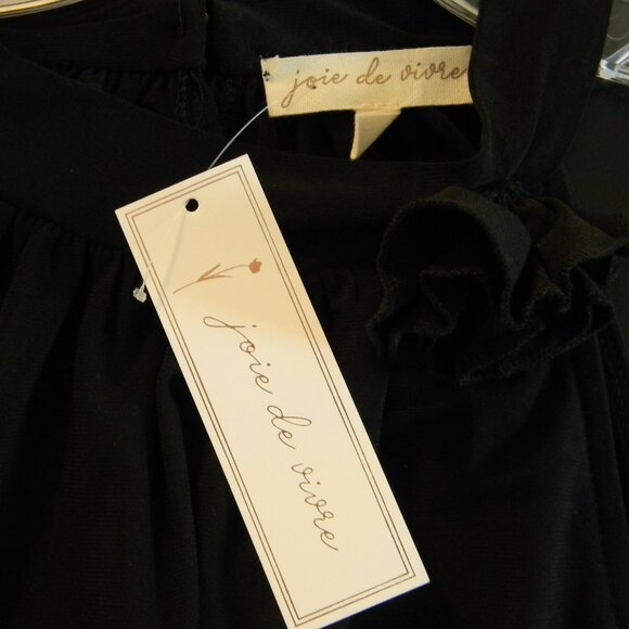 joie de vivre Black Halter Neck Cami Tank Layer Dress Shirt NWT - Picture 4 of 5